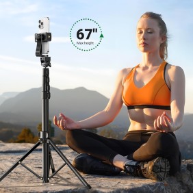 UGREEN 2-in-1 Selfie Stick & Tripod with Bluetooth Remote, Adjustable Height form 58.4cm to 178cm - LP680 15609