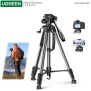 UGREEN Professional Camera Tripod Adjustable Height from 53.5 to 175cm with Mobile Phone Holder and Travel Bag - LP661 15187