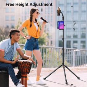 UGREEN 2 In 1 Tripod Stand with two holders, one for phone and one for tablet, Adjustable Height up to 170cm - LP585 15647