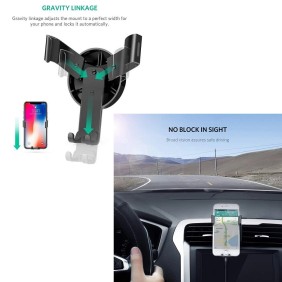 UGREEN Air vent Gravity Car Phone Holder, Durable Structure - LP130 40907