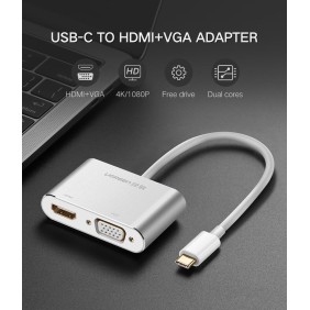 UGREEN USB-C to 4k HDMI + VGA Converter - MM123 30843