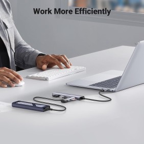 UGREEN USB-C Hub to 4 Ports, 2 USB-C + 2 USB3.0, Stable and Secure - CM473 15395