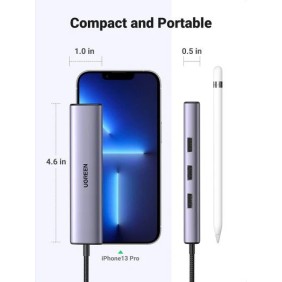 UGREEN 4 in 1 USB-C Hub to Gigabit Ethernet with 3 * USB 3.0 - CM475 60600