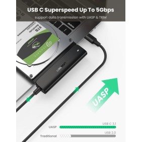 UGREEN USB-C 3.1 to SATA Adapter Cable for 2.5“ HDD and SSD - CM321 70610