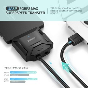 UGREEN USB-A 3.0 to SATA Adapter Cable for 2.5“ & 3.5" HDD and SSD - CR108 20611