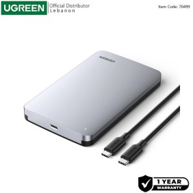 UGREEN USB-C 3.1 6Gbps High-Speed Enclosure for 2.5 inch HDD/SSD - US221 70499