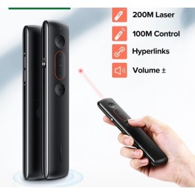 UGREEN Pro Wireless Lazer Presentation Remote with built-in laser pointer & Advanced function - LP479 50654