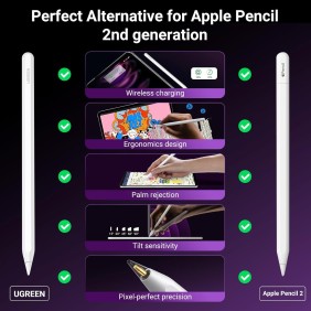 UGREEN Smart Stylus Pen for iPad, USB-C & Magnetic Charging - LP707 35834