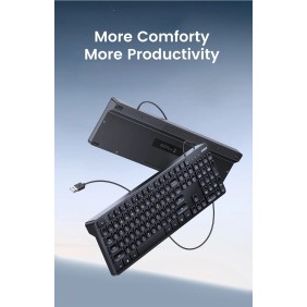 UGREEN USB Wired Keyboard, Durable and Comfort Design, for Windows & Mac - KU004 90875