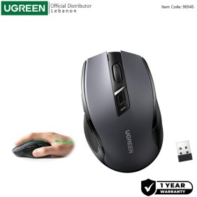 UGREEN Silent Wireless Mouse, 4000DPI, Accurate Control, Ergonomic Design for maximum Comfort - MU006 90545