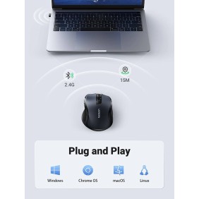 UGREEN Silent Wireless Mouse, 4000DPI, Accurate Control, Ergonomic Design for maximum Comfort - MU006 90545