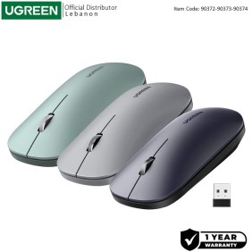 UGREEN Silent Wireless Mouse, 4000DPI, Accurate Control, Extra Slim, Organic Shape, Natural Fit - MU001 90372 90373 90374