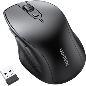 UGREEN Dual Mode Bluetooth & Wireless Mouse, Silent Click, 4000 DPI, Connect and switch Up To 2 Devices - MU101 90395 15805