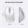 UGREEN Bluetooth and Silent Wireless Mouse, 4000DPI, Connect and switch Up to 2 Devices, max Comfort Design - MU101 90395 15805