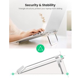 UGREEN Stainless Steel Laptop Stand, Foldable & Portable From 11 to 16 inch - LP230 80348