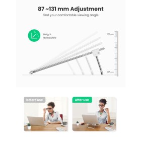 UGREEN Stainless Steel Laptop Stand, Foldable & Portable From 11 to 16 inch - LP230 80348