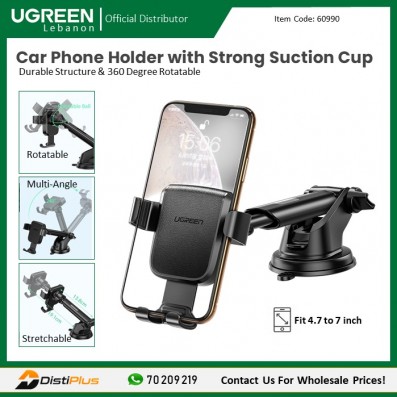 Gravity Car Phone Holder with Suction Cup UGREEN LP200 -...