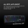 Fantech MK884 Optilux, Optical Mechanical Switch  Keyboard, Ultra-durable, spill-proof, RGB Lighting