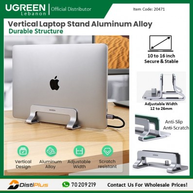Aluminium Alloy Vertical Laptop Stand...
