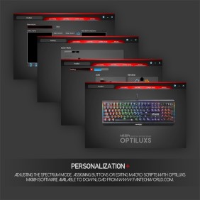 Fantech MK884 Optilux, Optical Mechanical Switch  Keyboard, Ultra-durable, spill-proof, RGB Lighting