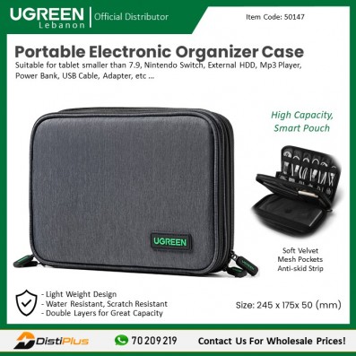 Portable Electronic Organizer Case, Multi-functional...