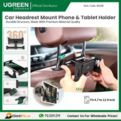 Car Headrest Mount Phone & Tablet Holder UGREEN LP160-60108