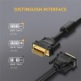 UGREEN 2K, DVI(24+1) Male to Male 2M Cable, Gold-Plated - DV101 11604