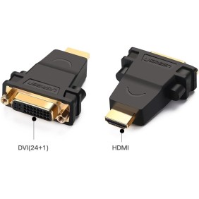 UGREEN Full HD, HDMI Male to DVI (24+5) Female Adapter, Bi-Directional - 20123