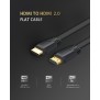 UGREEN 4K HDMI 2.0 Male to Male, Flat Cable more flexible, Fast connection, Available in 1.5M, 3M, 5M - ED015 50819 50820 50821