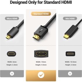 UGREEN 4K HDMI 2.0 Male to Female Cable, 2M, 5M - HD107 10142 10146