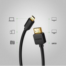 UGREEN 4K Micro HDMI Male to HDMI Male Cable, 1.5M - HD127 30102