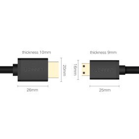 UGREEN 4K Mini HDMI Male to HDMI Male Cable, 1.5M - HD108 11167