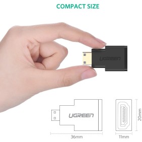 UGREEN 4K Mini HDMI Male to HDMI Female Adapter - 20101