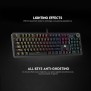 Fantech MK853 MAXPOWER, Pro Wired Mechanical Keyboard with RGB Lighting & Comfortable with wrist rest  White