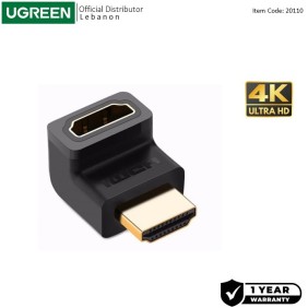 UGREEN 4k HDMI 2.0 Male to Female 90 Degree - HD112 20110