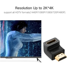 UGREEN 4k HDMI 2.0 Male to Female 90 Degree - HD112 20110