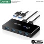 UGREEN 2 In 4 Out USB 3.0 Switch Box (2 PCs share 4 USB Devices), Fast Transfer Speed up to 5Gbps - US126 30768