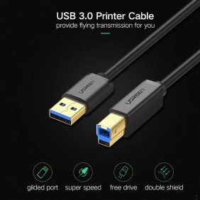 UGREEN Cable Printer USB 3.0, 2m Super Speed - US210 10372