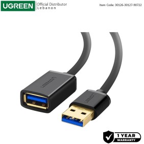 UGREEN USB 3.0 Cable Extension Male to Female, Available in 1.5M, 3M, 5M - US129 30126 30127 90722