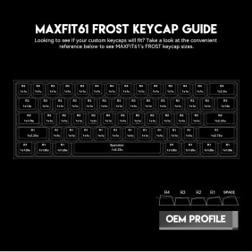 Fantech MK857 MAXFIT61, Wired Modular Mechanical Gaming Keyboard with RGB Lighting