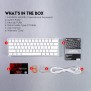 Fantech MK857 MAXFIT61, 3 Modes: Bluetooth, Wireless & Wired, Rechargeable Built-in Battery, Modular Mechanical Gaming Keyboard