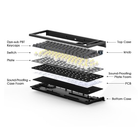 Fantech MK858 MAXFIT67, 3 Modes: Bluetooth, Wireless & Wired, Rechargeable Built-in Battery, Modular Mechanical Gaming Keyboard