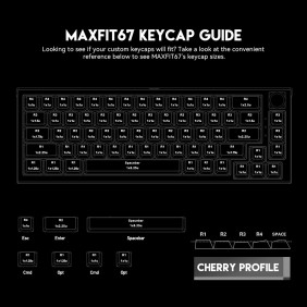 Fantech MK858 MAXFIT67, 3 Modes: Bluetooth, Wireless & Wired, Rechargeable Built-in Battery, Modular Mechanical Gaming Keyboard