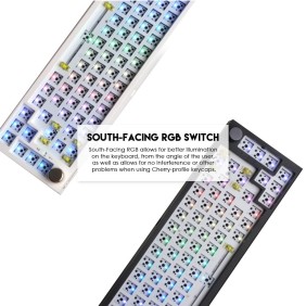 Fantech MK858 MAXFIT67, 3 Modes: Bluetooth, Wireless & Wired, Rechargeable Built-in Battery, Modular Mechanical Gaming Keyboard