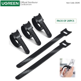 Cable management Tie, easy to use, Durable & Flexible Design, Pack of 20Pcs - LP401 20245