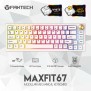 Fantech MK858 MAXFIT67, 3 Modes: Bluetooth, Wireless & Wired, Rechargeable Built-in Battery, Modular Mechanical Gaming Keyboard