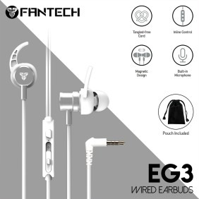 Fantech EG3 Wired Earbuds, Immersive Gaming Audio