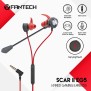 Fantech SCAR II EG5 Wired Gaming Earphone, Detachable Mic, Free Pouch and Realistic sound effects