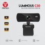 Fantech C30 LUMINOUS: 2K Quad HD Webcam, 4MP, with Built-in Microphone, for Video Conferencing, Streaming, and More