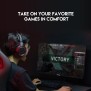 Fantech HQ53 FLASH Gaming Headset with LED Red Illumination and Crystal Clear Audio (Black)